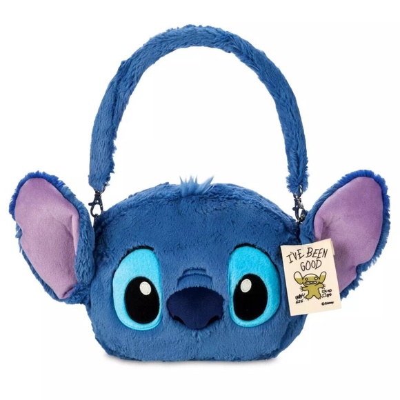 Disney Handbags - Disney Santa Stitch Plush Christmas Holiday Purse Bag Removeable Magnetic Hat